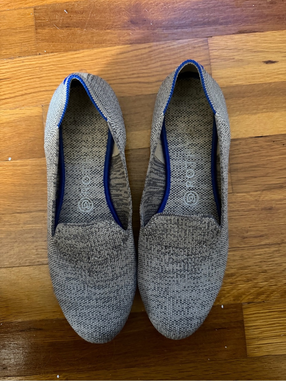 Rothy’s the loafer Grey Knit Slip-On Flats